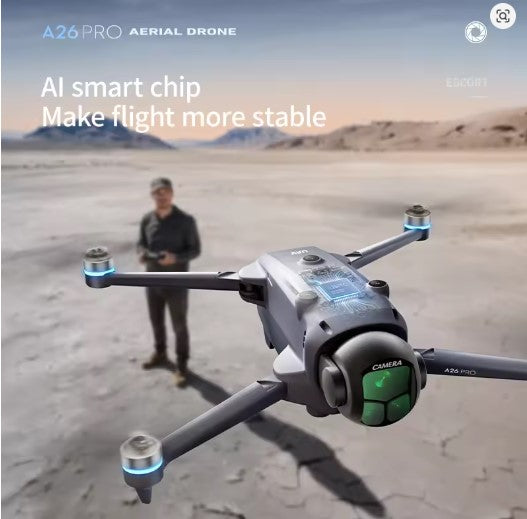 Original A26Pro Foldable RC Drone 8K HD 4K Dual Camera 5G WIFI FPV Brushless Obstacle Avoidance Professional Aerial Quadcopter