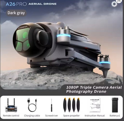 Original A26Pro Foldable RC Drone 8K HD 4K Dual Camera 5G WIFI FPV Brushless Obstacle Avoidance Professional Aerial Quadcopter